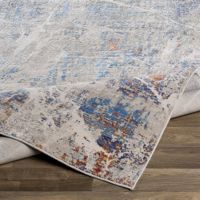 Jacksonport Viscose Abstract Indoor Rug, Rectangle 2'7" x 5'