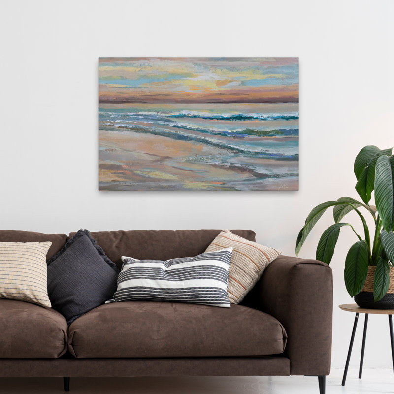 Coastal and Beachy Golden Hour, H 48 po x l 32 po