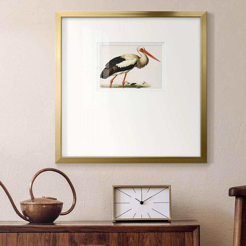 Kell Odd Crane, impression sur papier encadrée, H 17 po x l 17 po x P 1,25 po