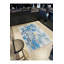 Tapis bleu lavable à la machine à motif abstrait à motif abstrait bleu Barcelona-1614492950