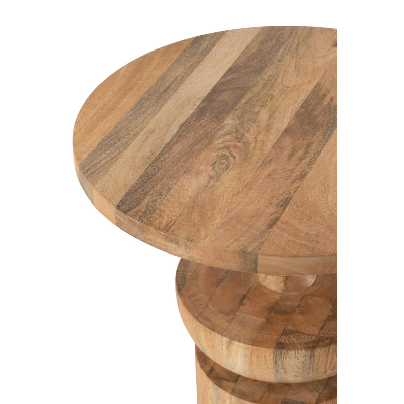 Miszel Circular Outdoor Side Table - 48 cm W 48 cm D, Natural