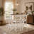 Farmhouse Rectangular Wood Bar Height Dining Set with 2 Chairs for Compact Spaces