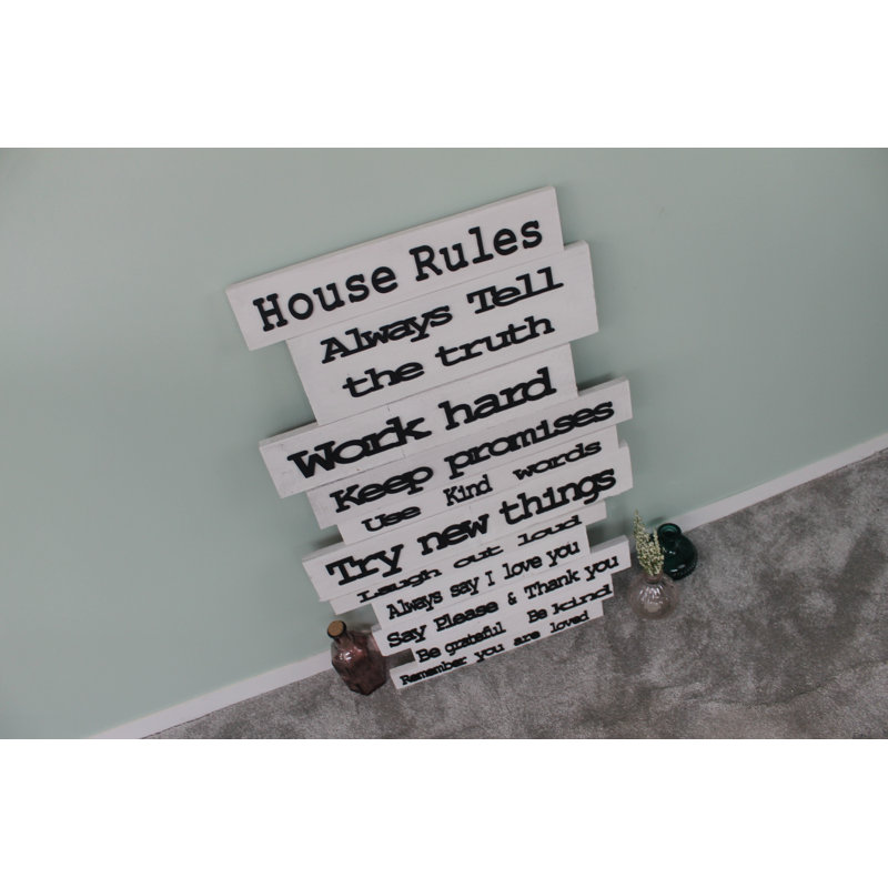 House Rules Wall Décor