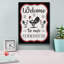 «Welcome To Our Farmhouse» par Elizabeth Tyndall, art mural sur toile-885435753