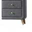 Commode en tissu gris clair