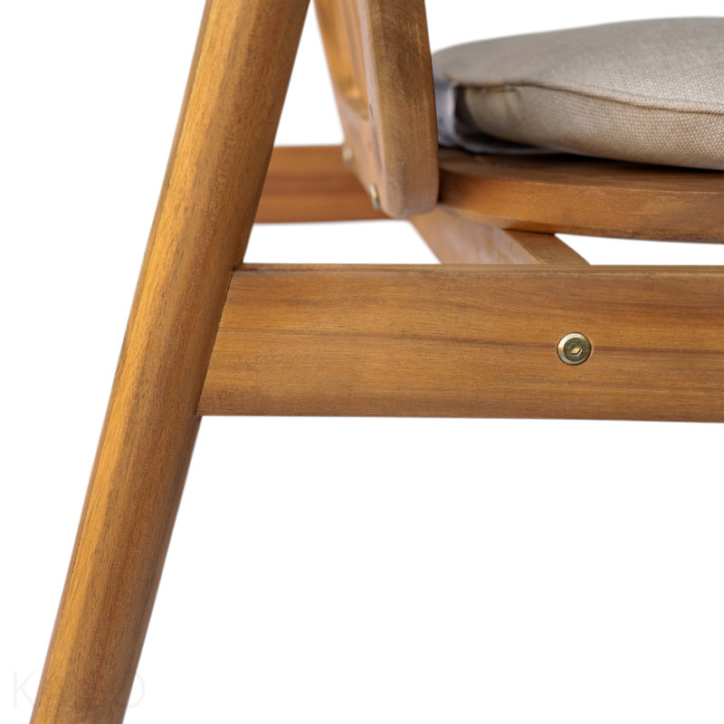 Ensemble de 2 chaises de patio d'extérieur avec coussin