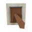 Cadre photo décoratif décoratif à quartz rectangulaire pour la maison - Cadre photo moderne pour le salon et le vestibule - Blanc-919000612-919000610