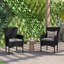 Chaises et coussins de patio intérieur / extérieur en acier avec cadre en osier-924029152-924029155