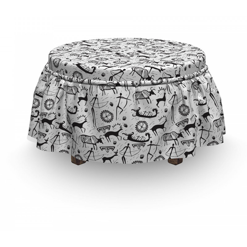 Box Cushion Ottoman Slipcover