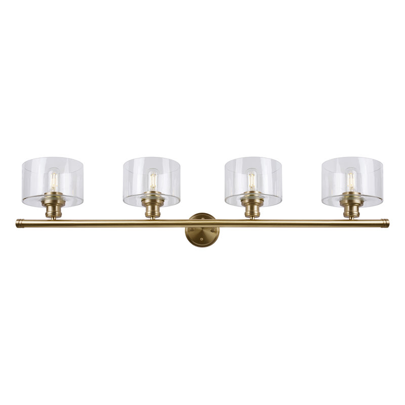 Currey 4 - Light Dimmable Bath Bar, Soft gold
