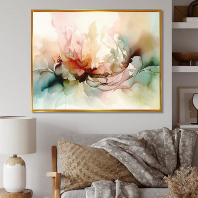 Delicate Floral Impressions I - Floral Wall Art Living Room