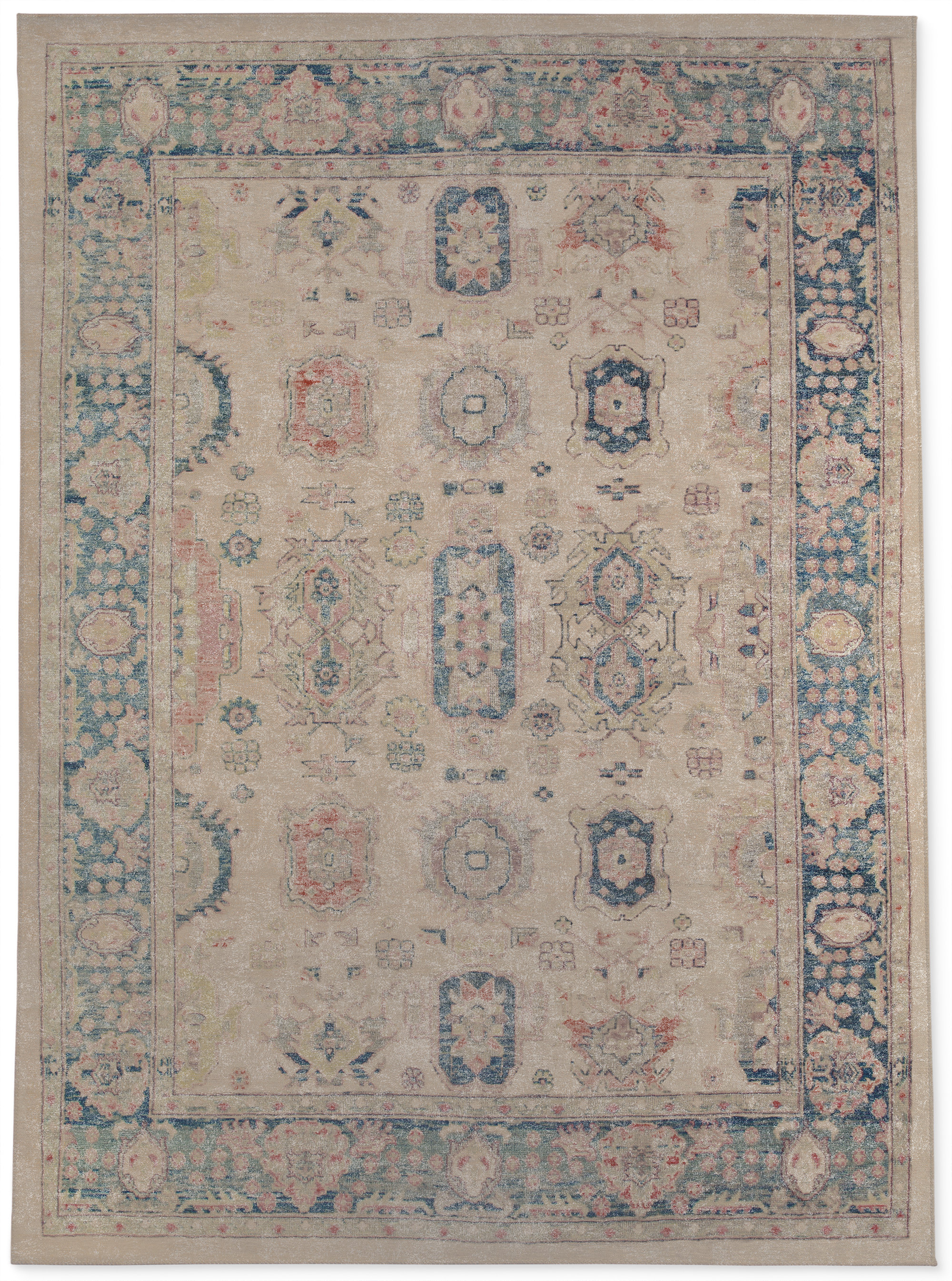 Bungalow Rose Dali Oriental Taupe Area Rug | Wayfair