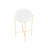 18.31" Round Console Sink with Faucet Hole, Bathroom Sink with Overflow,White Basin-104737974