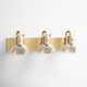 Luke 3 Light Transparent Dimmable Vanity Light