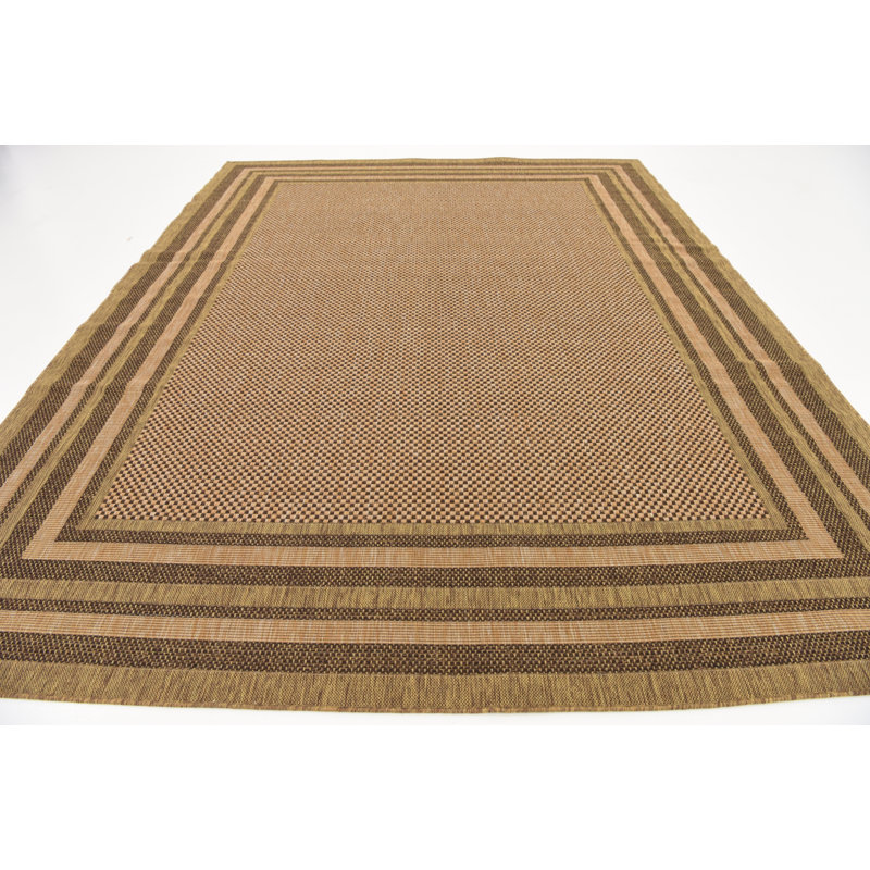 Arieyanna Geometric Indoor / Outdoor Rug, Rectangle 9' x 12'