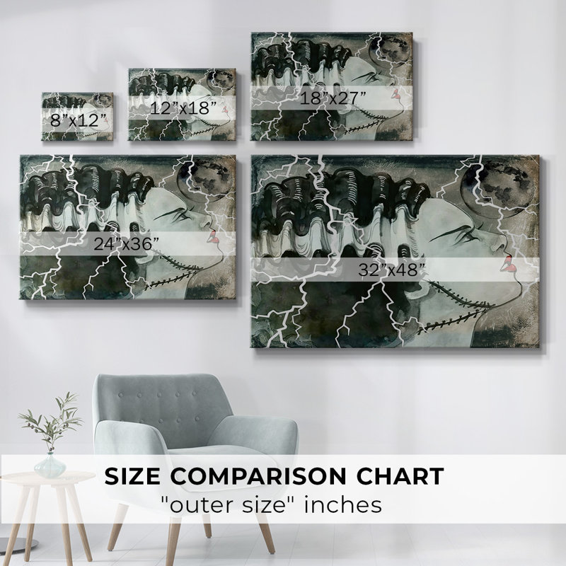 Scream Queens I-Gallery Wrapped Canvas, 12" H x 18" W