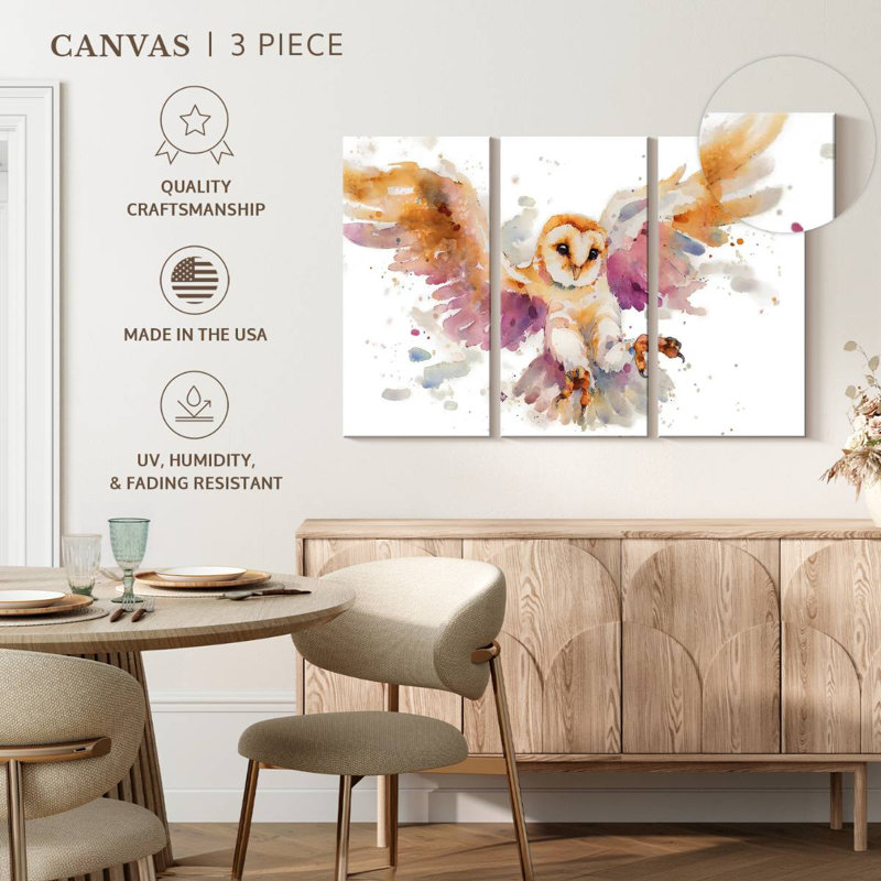 Brampt Twilight Owl, 48" H x 74" W