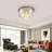 Lizette 6-Light Crystal Chandelier Flush Mount Lighting-777802050