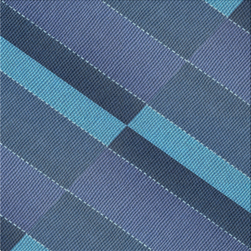 Tapis mauve/bleu à motifs, Carré 5 pi