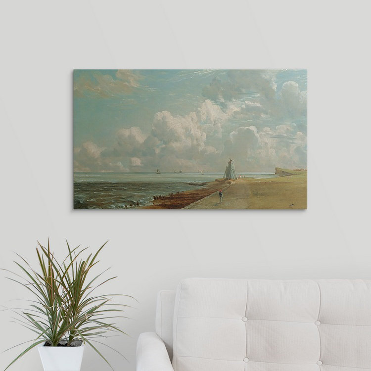 «Harwich, le phare bas et Beacon Hill, vers 1820» par John Constable, reproduction d'art, H 12 po x l 18 po x P 1,25 po