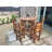 Imola 6 - Person Wood Patio Dining Set with Round Table