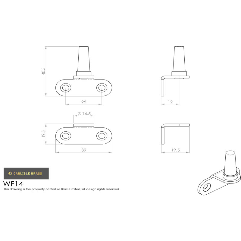 Esbern Pin for Flush Fitting Sash