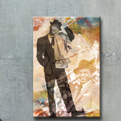 Iconic Frank Sinatra - reproduction d'impression sur verre