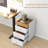 3 Drawer Office Cabinet - White, With Removable Tray, Fits Under Desk Easily Unit Improves Efficiency And Increases Storage Options