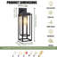 Paquet de 2 lanternes murales extérieures noires, applique murale d'extérieur de style campagne moderne, luminaire mural extérieur imperméable, lumière de porche E26 pour garage, patio, porte d'entrée-383945723
