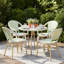 Chaise de patio Altesa French Bistro, ensemble de 4 chaises en osier pour l'extérieur-131406382-131641005