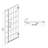 34" W x 72" H Shower Door