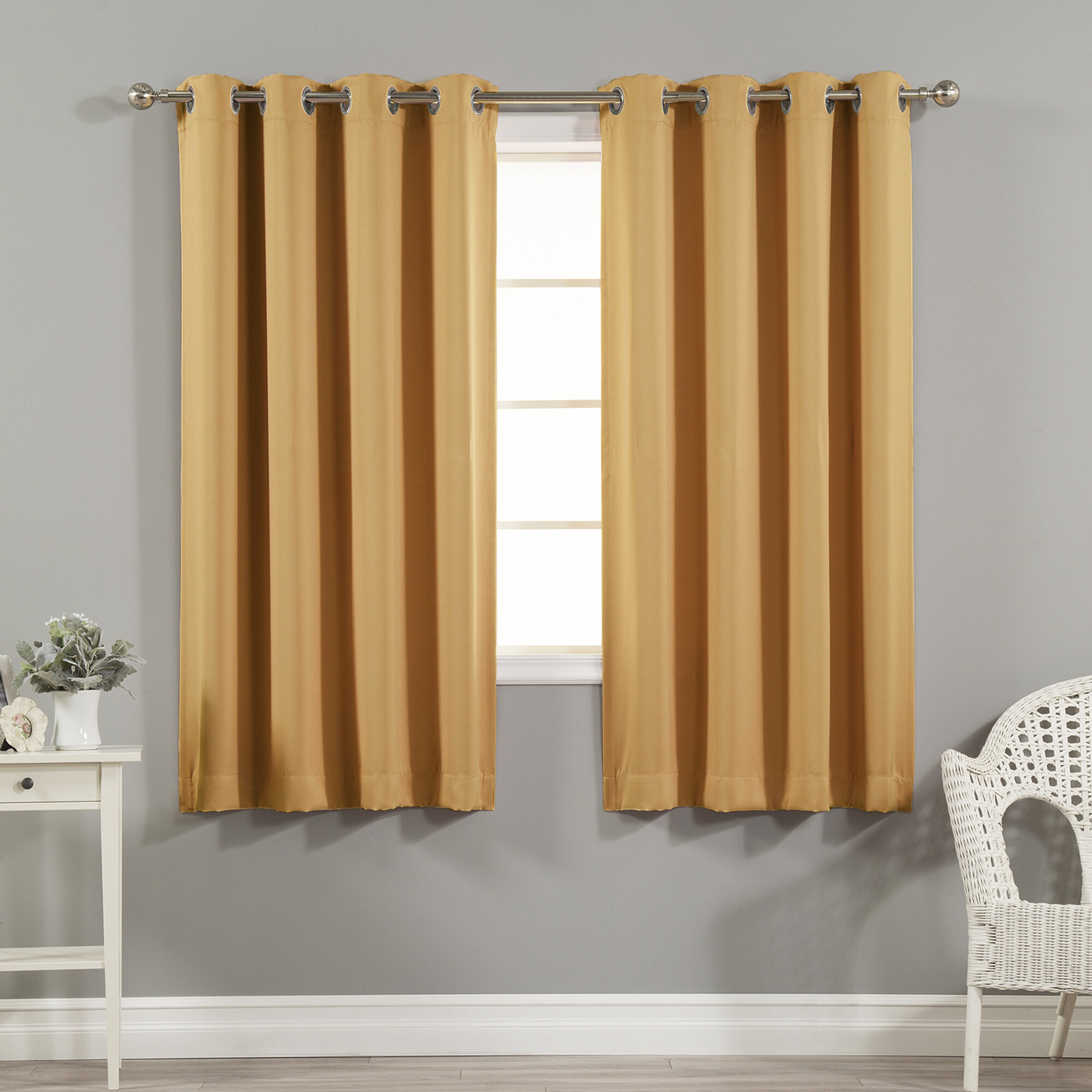 Alcott Hill® Schaeffer Polyester Blackout Sliding Panel Pair & Reviews ...