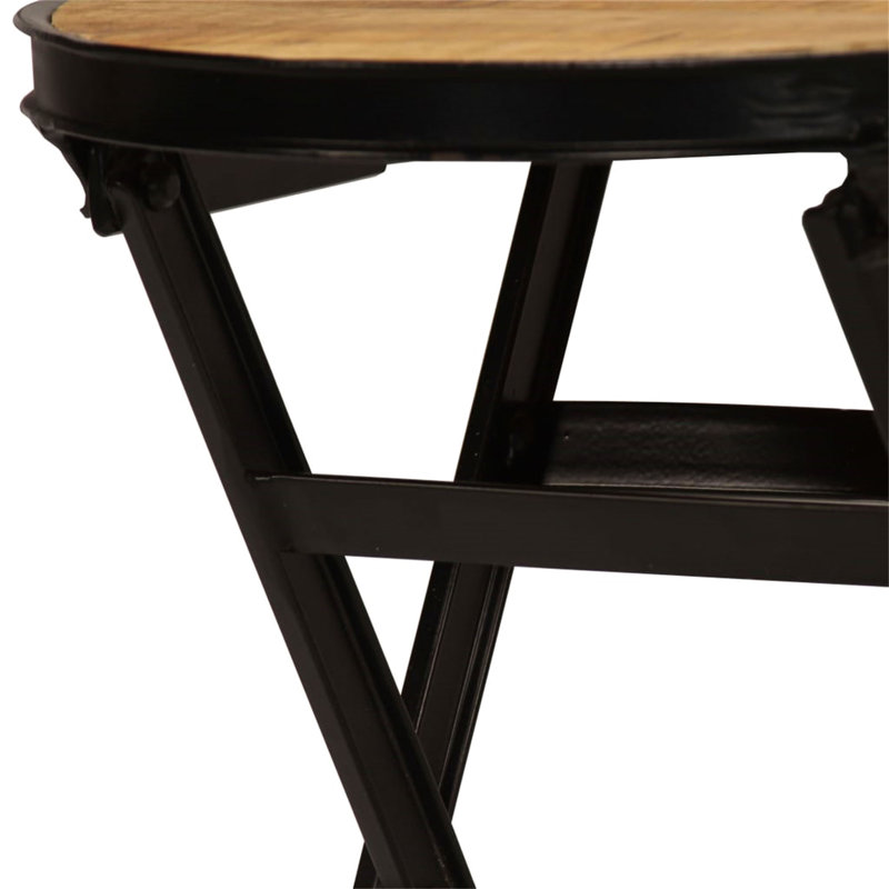 Feller Solid Wood Steel Writing Desk