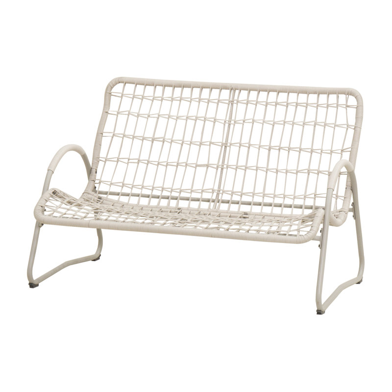 Comfortable Patio Sofas, Steel Metal Modern Loveseat For Patio Home