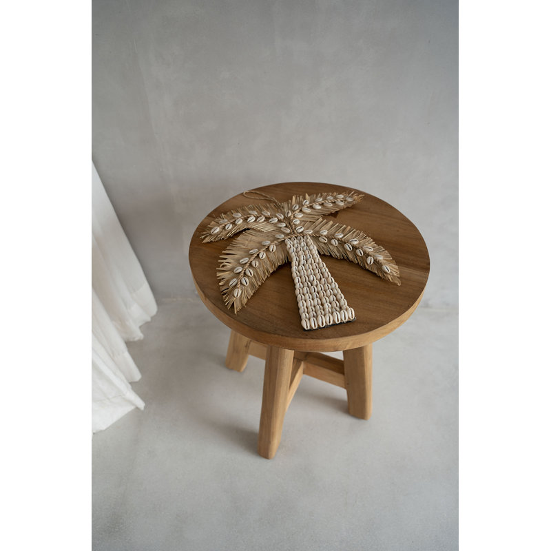 Gudula Solid Wood Accent Stool