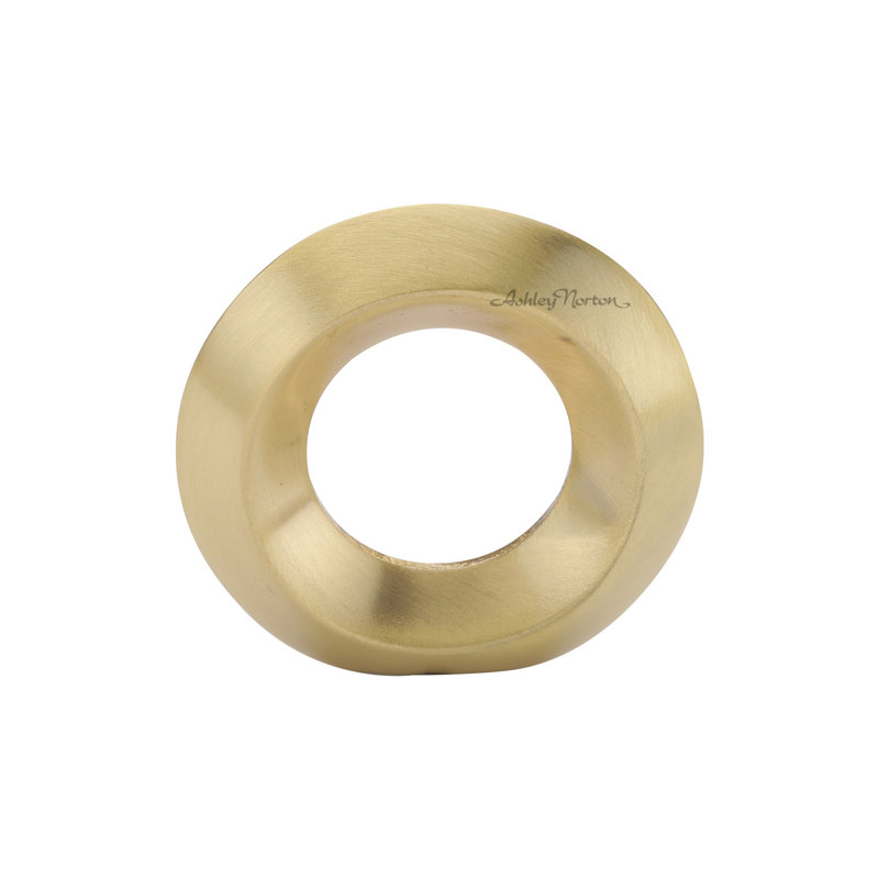 Oversized Round Knob, Satin Brass