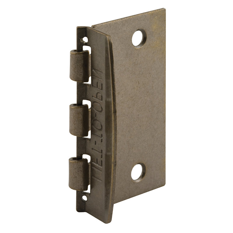 Flip Action Door Lock – Reversible Antique Brass Privacy Lock with Anti-Lock Out Screw for Child Safe Mode, 2-3/4” (Single Pack)