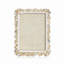 Matte Metal/Crystal Single Picture Frame in Gold/White-60485242