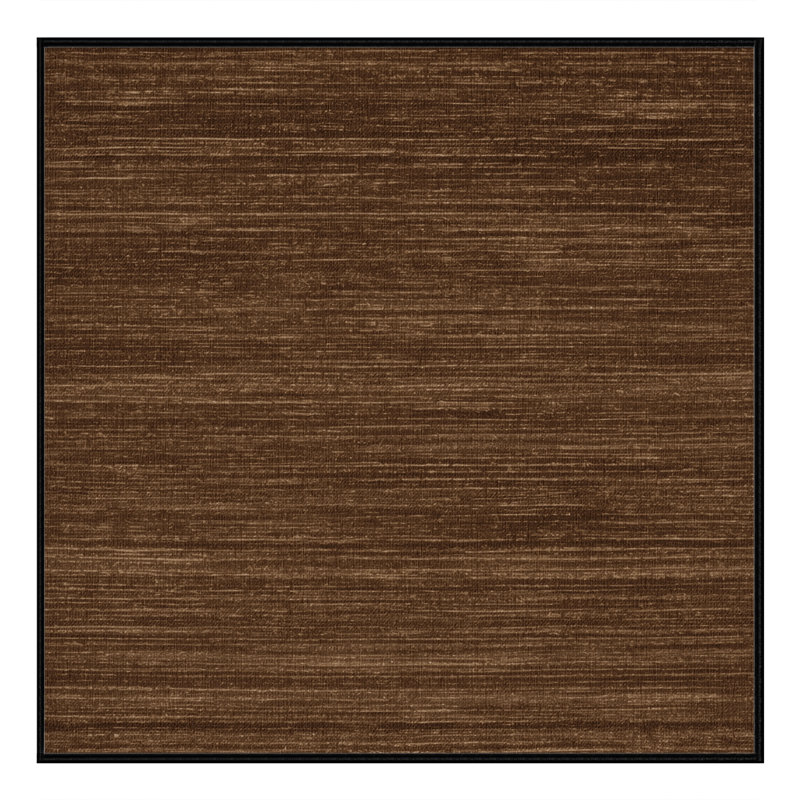 Tapis brun uni lavable à la machine, Carré 5 pi