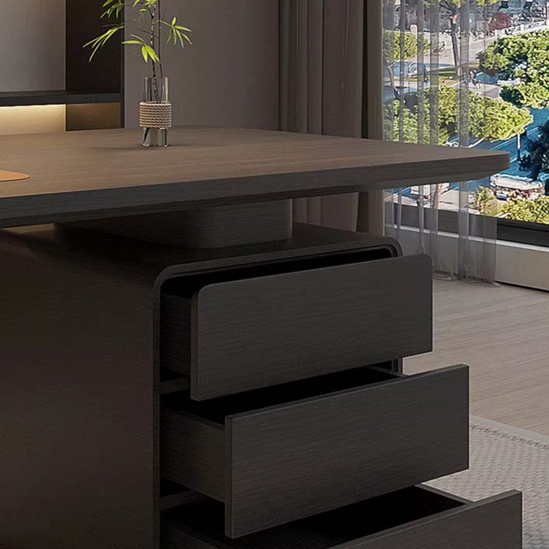 Bureau d'ordinateur moderne et luxueux, H 29,53 po x l 94,49 po x P 31,5 po