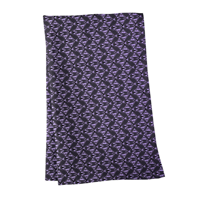 Torchon Suoz Classic Art Deco, Mauve / Noir, Polyester sergé