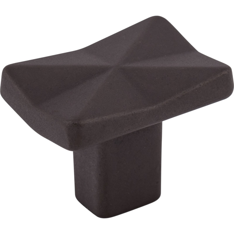Quilted 1 1/4" Length Rectangle Knob, Sable