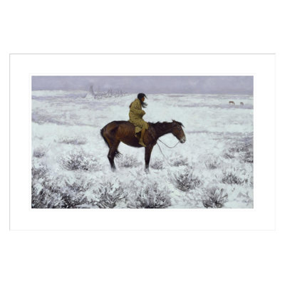 The Herd Boy by Frederic Remington -Framed Giclee Print