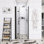 32"W Matte Black Aluminum Frame Bifold Shower Door
