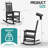 Outdoor Patio HDPE Rocking Adirondack Chair-930783620