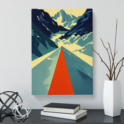 CAN-V0523-1089X Glacier Retro - Wrapped Canvas Print