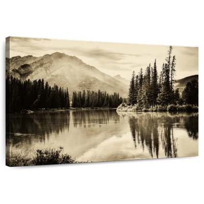 Alvord sépia, lac Banff