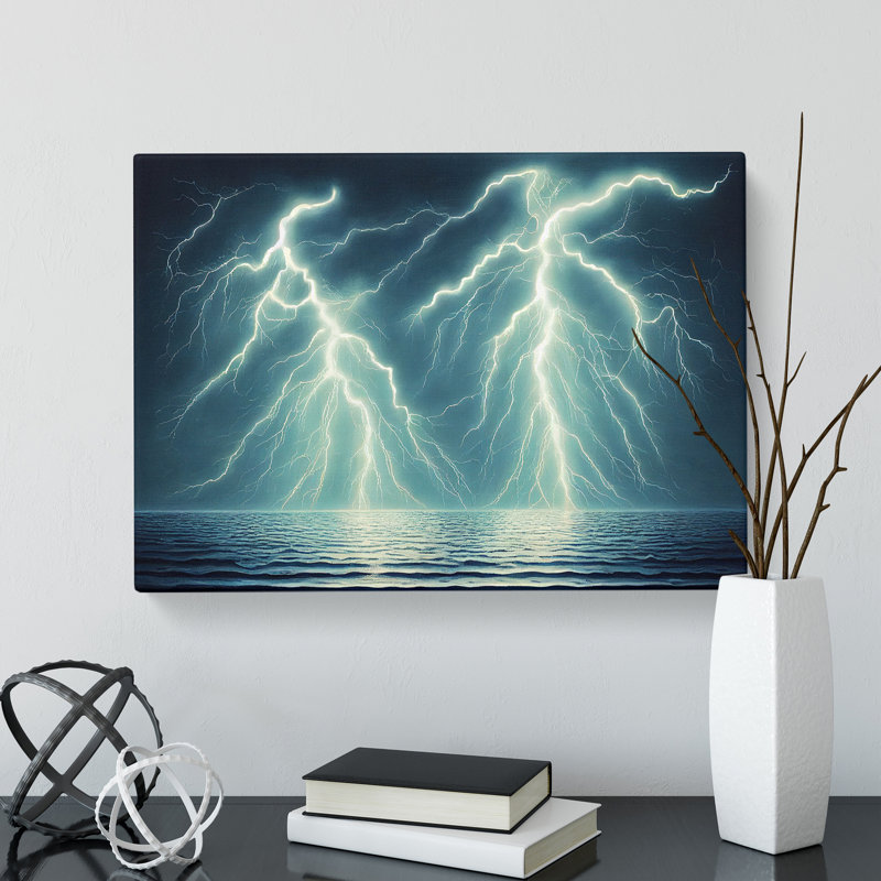 Lightning View - Wrapped Canvas, 35cm H x 50cm W x 3cm D