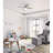 Dempsey Low Profile 44" 4 - Blade Indoor Flush Mount Small Room Ceiling Fan with Lights and Remote-56213845