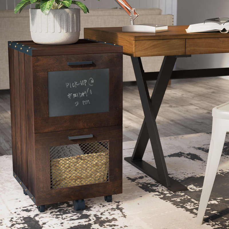 Jorren 15.7'' Wide 2 -Drawer Mobile File Cabinet
